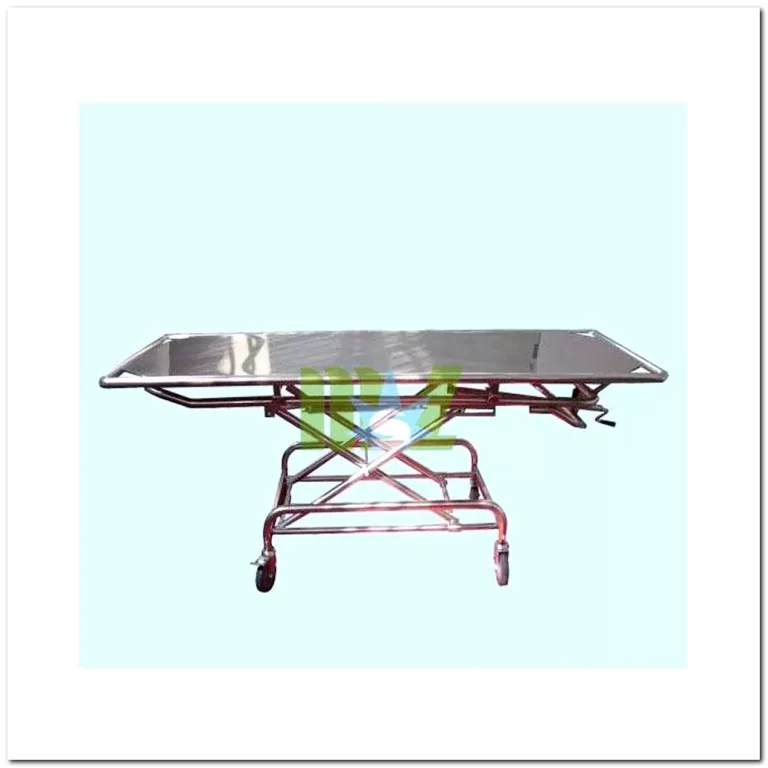 MONKON Luxury Lift Stainless Corpse Trolley 2 Luxury Lift Stainless Corpse Trolley
